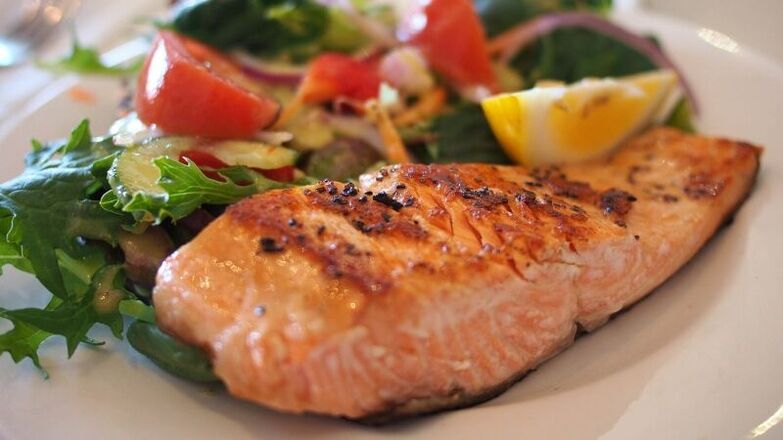 Pesca con verdure